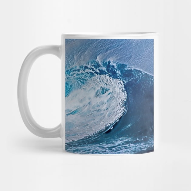 Big Blue Ocean Wave by evokearo